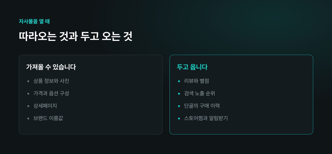 따라오는 것과 두고 오는 것
